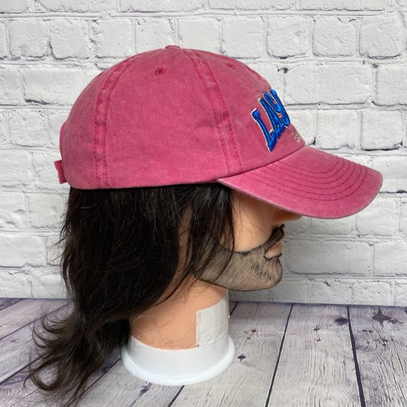 Las Vegas Hat Cap Women Strap Back Pink Robin Ruth Cotton Embroidered Chic Cute - Picture 4 of 8